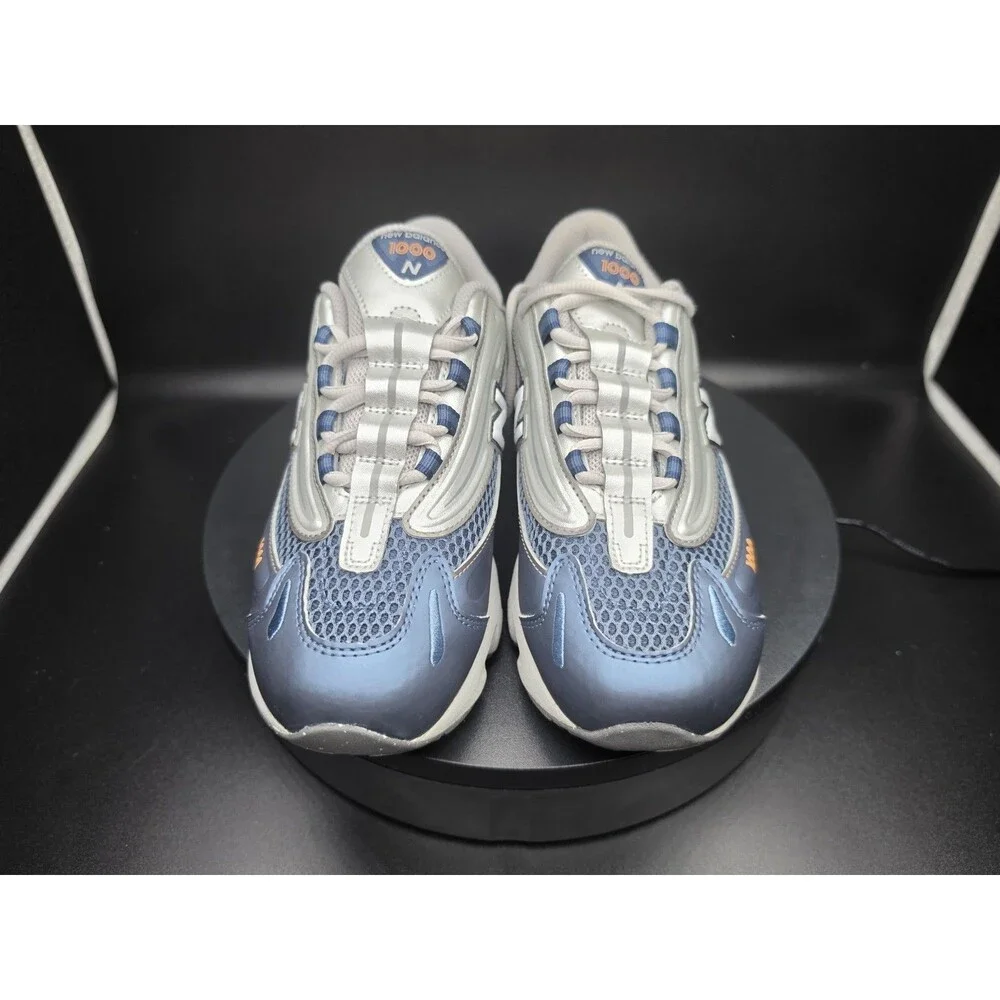 New Balance 1000 Unisex Baby Sneaker Blue/Gray/White Mesh Breathable 4.5Y/6W